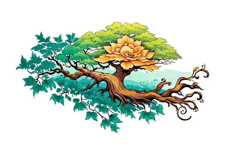 Bodhi Tree tattoo design idea