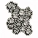 honeycomb tattoo design idea