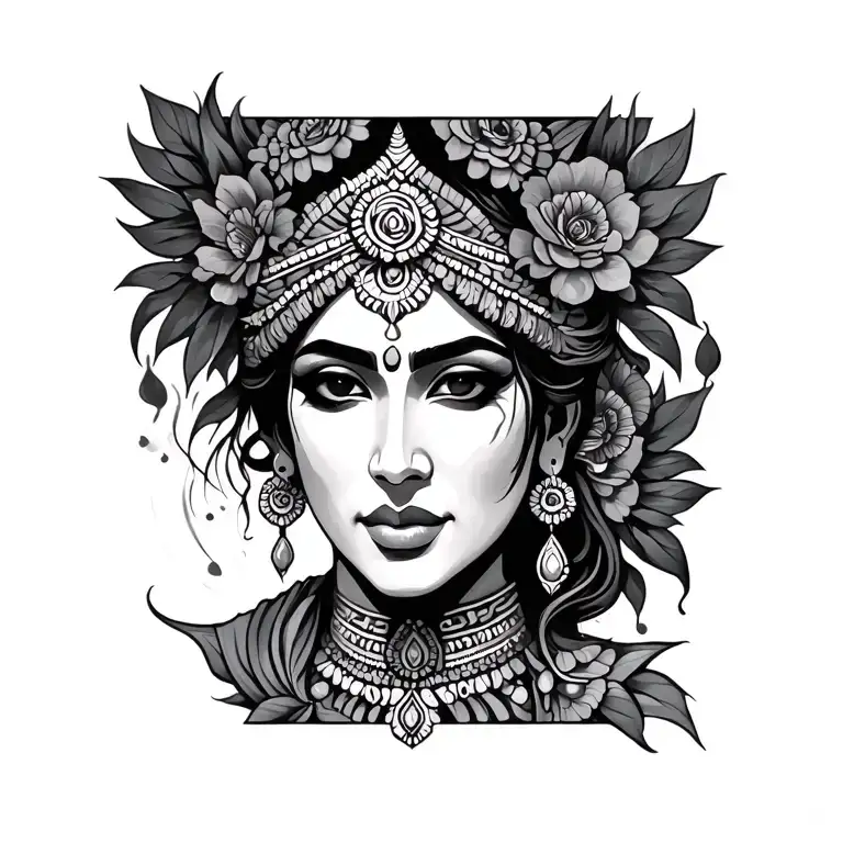 Raja tattoo design idea