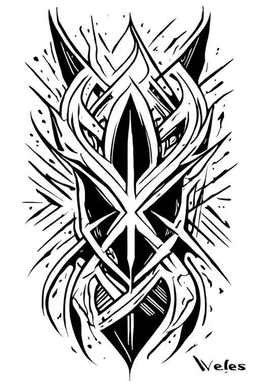 Veles tattoo design idea