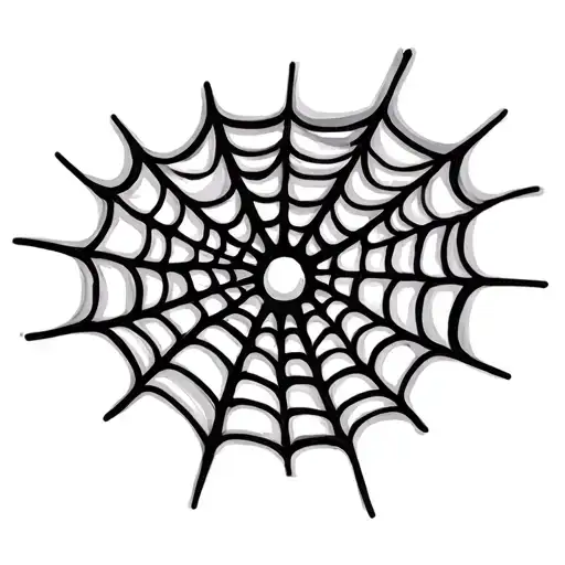 Elbow Spider Web tattoo design idea