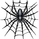 Elbow Spider Web tattoo design idea