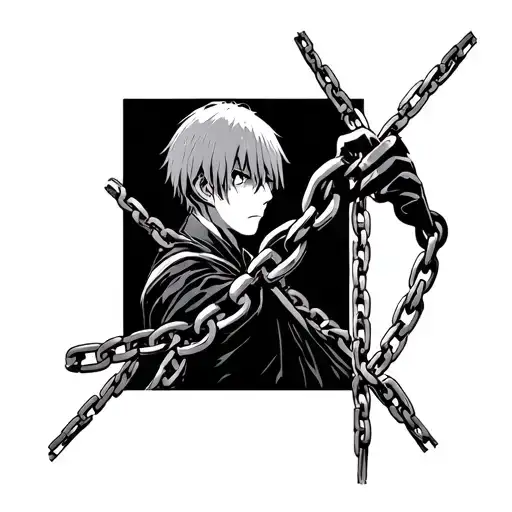 Kurapika Judgement Chain tattoo design idea