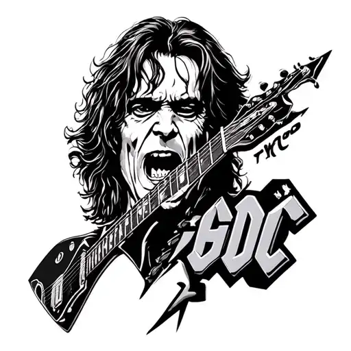 AC/DC tattoo design idea