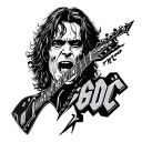 AC/DC tattoo design idea