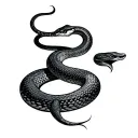 Striking Snake tattoo design idea