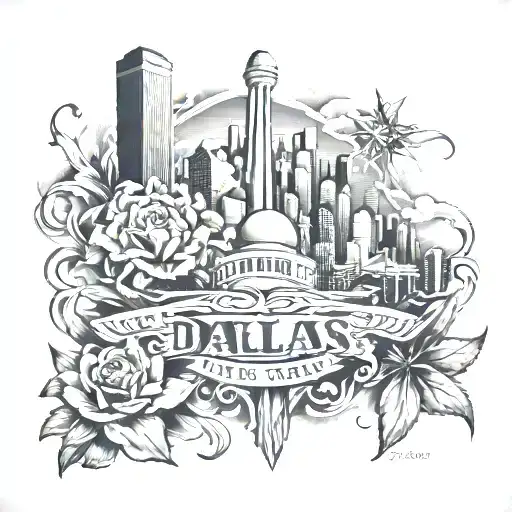 Dallas Texas tattoo design idea