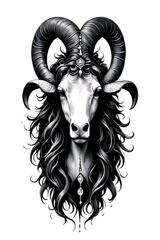 Aquarius and aries zodiac sign tattoo design idea