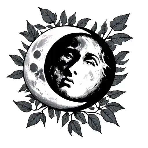 tattoo inspired by harvest moon by Suicideboys tattoo design idea