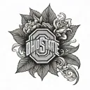 Ohio State tattoo design idea