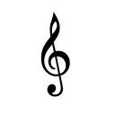 music note tattoo design idea