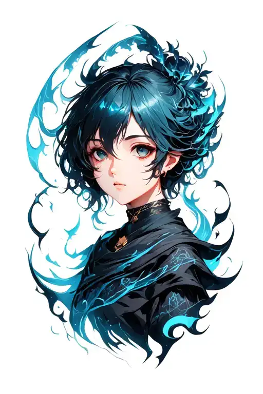 shadow wisp solo leveling tattoo design idea