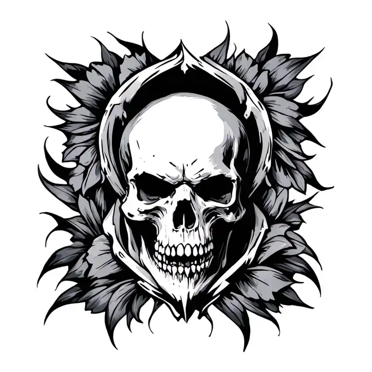 Collarbone tattoo design idea