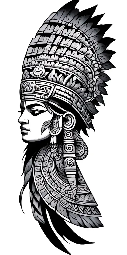 Mayan tattoo design idea