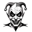 Evil Jester tattoo design idea