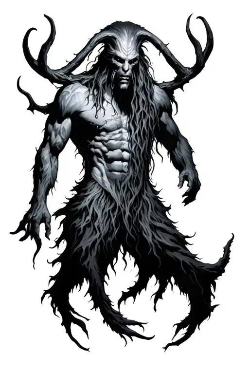 leshy, noonwraith tattoo design idea