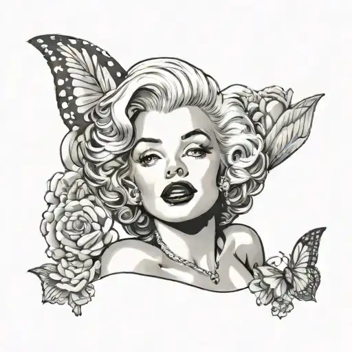 Marilyn tattoo design idea