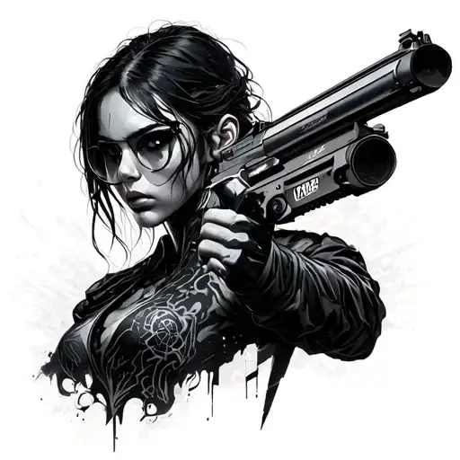 Cyberpunk 2077 tattoo design idea