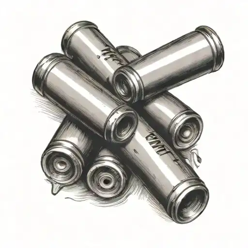 Shotgun shells tattoo design idea