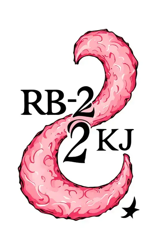 "RB 22 KJ" anti-suicide semi colon incorporated within the design tattoo design idea