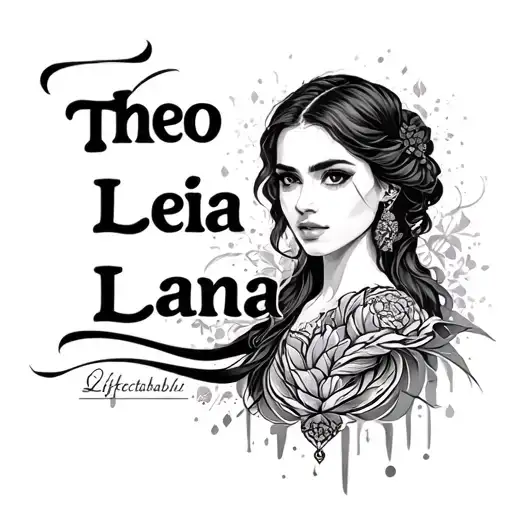 "Theo Leia Lana" lifelines flow unpredictabilit heartbeat tattoo design idea