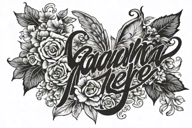 Ma Mére. for grandma writing tattoo design idea