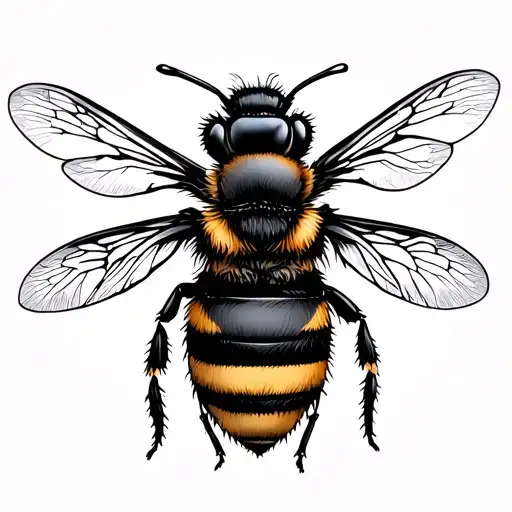 feminine fine line bee best friends tattoo design idea