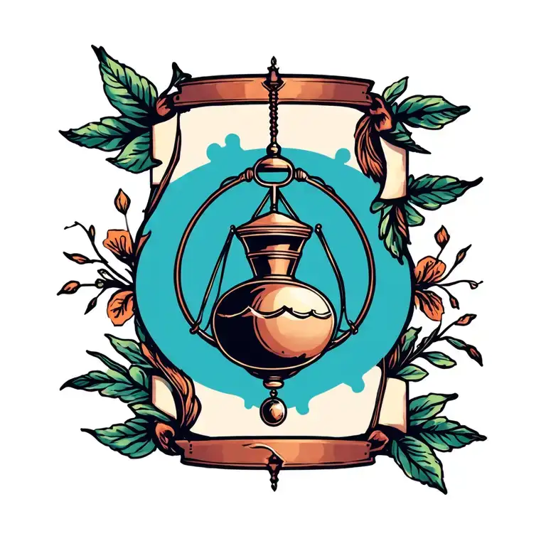 Pendulum tattoo design idea