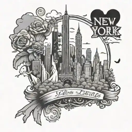 New York, the first name Ellie, Travis Scott, IT & Disney Land Paris tattoo design idea