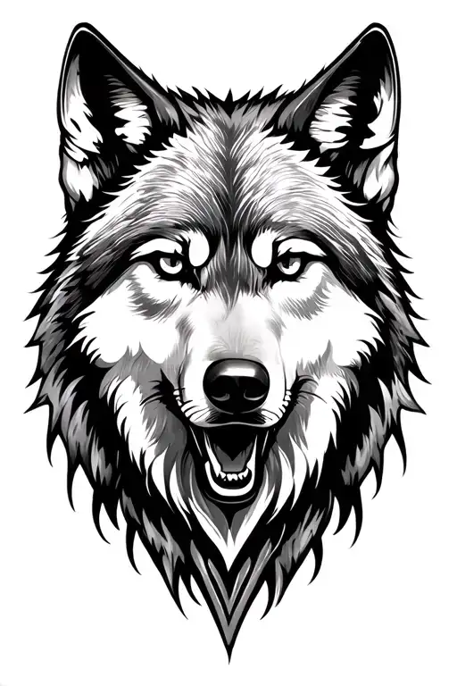 wolf face tattoo design tattoo design idea