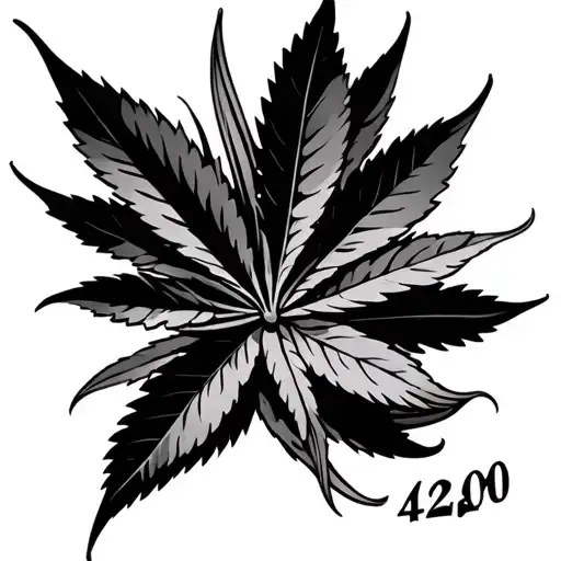 420 tattoo design idea