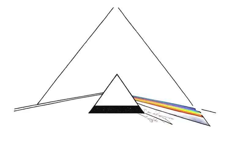 pink floyd the dark side of the moon tattoo design idea