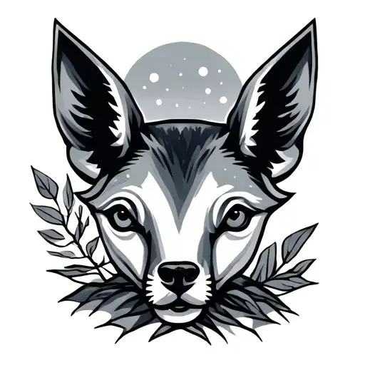 elbow simple geometric woodland tattoo design idea