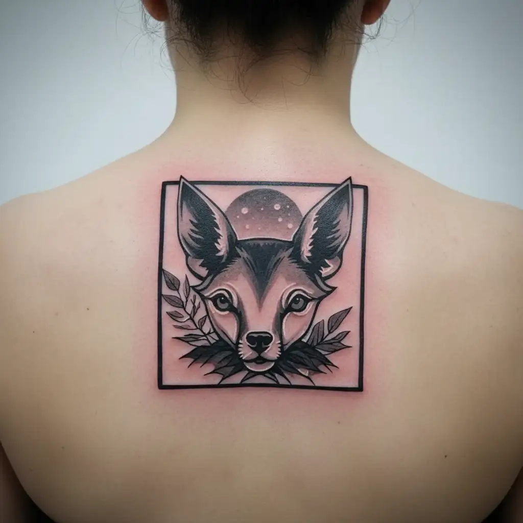 elbow simple geometric woodland tattoo design idea