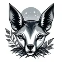 elbow simple geometric woodland tattoo design idea