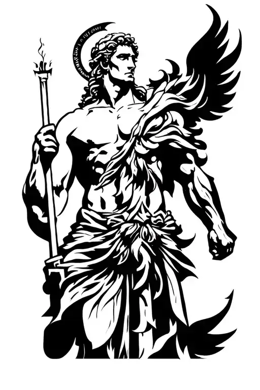 Prometheus greek god tattoo design idea