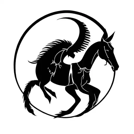 Sagittarius and Fucked Libra tattoo design idea