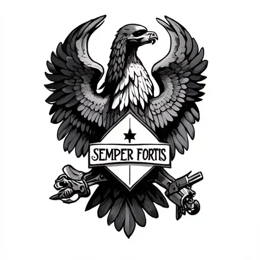 Semper Fortis tattoo design idea