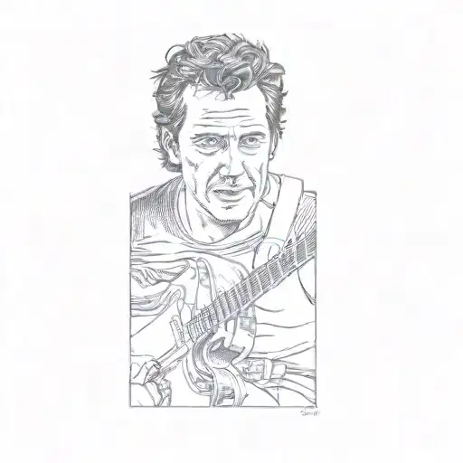 bruce springsteen tattoo design idea