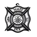 fire department maltese tattoo design idea