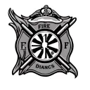 fire department maltese tattoo design idea