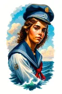 sailor navigating tattoo design idea