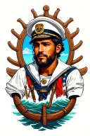 sailor navigating tattoo design idea