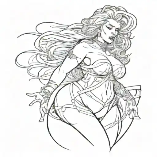 sexy thick woman   tattoo design idea