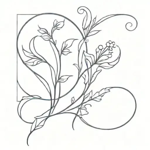 geminis and virgo zodiac sign tattoo design idea