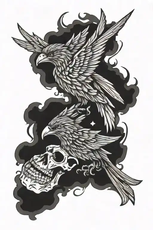 Rebellion relic tattoo inspired by fourth wing book series  tattoo design idea