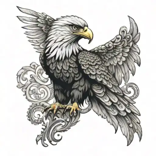 Costa Rica, mexico eagle Aztecs tattoo design idea