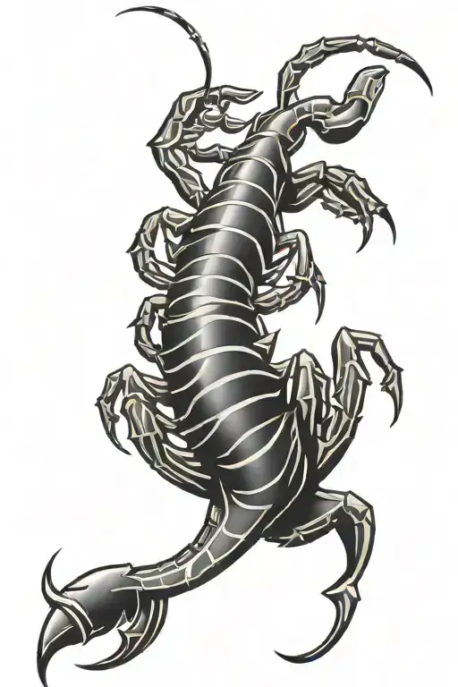 scorpion tribal tattoo design idea