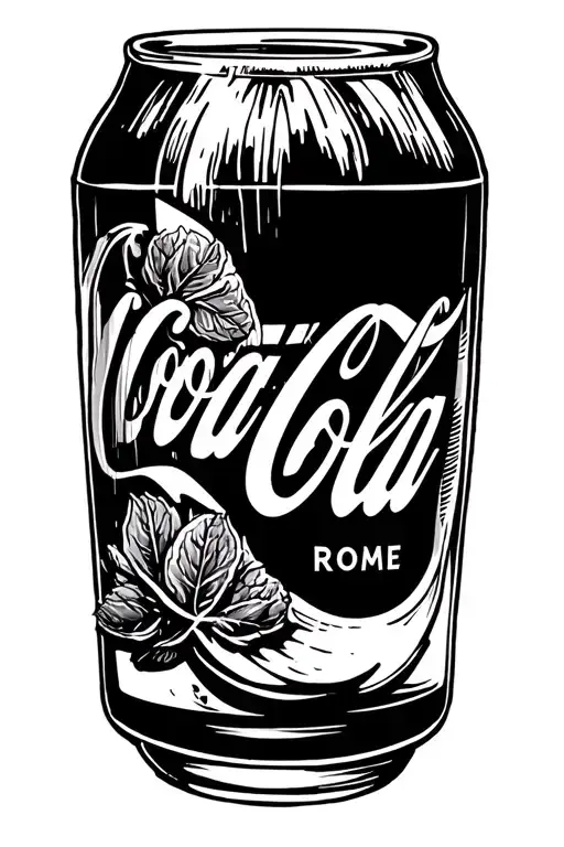 Coke Roman Rome fig tattoo design idea