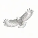 bald eagle tattoo design idea